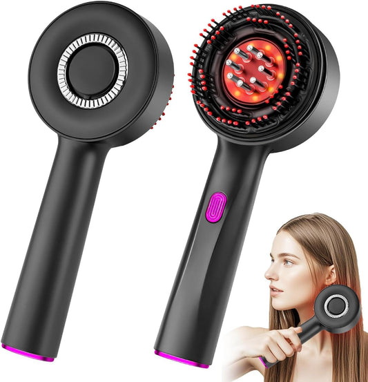 Rechargeable Hair Massager With Oil Dispenser