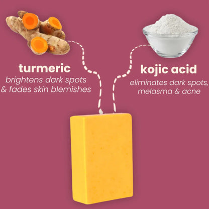 Turmeric & Kojic Acid Whitening Soap Bar