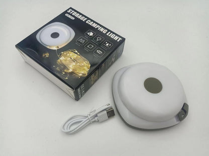 LED camping light rechargeable, hanging tent 10M light strip, 1500mAh large battery, 4 lighting modes, wind proof and waterproof lighting atmosphere light, suitable for camping