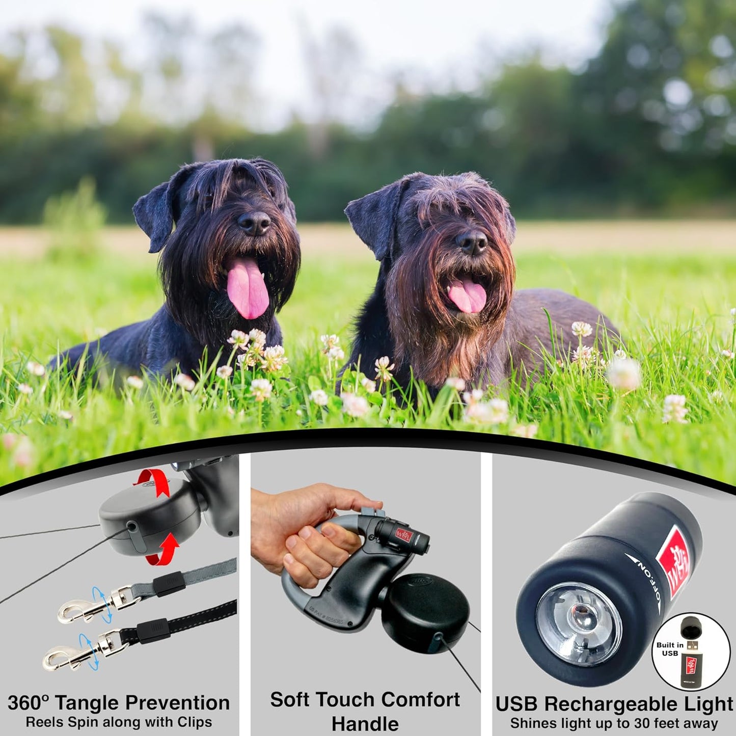 Dual Untangle Dog Leash