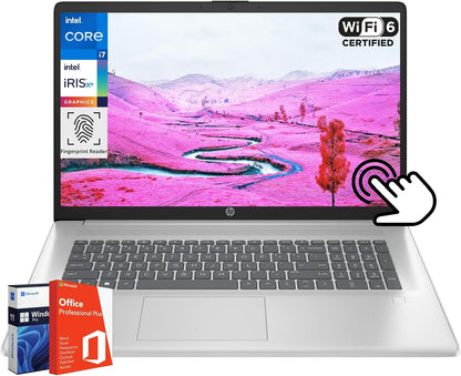 HP Laptop 17 with Intel Core i7-1355U 16 GB RAM, 1 TB SSD -Silver