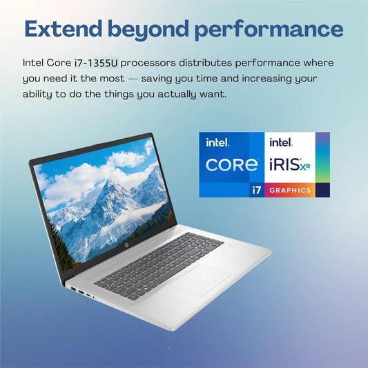 HP Laptop 17 with Intel Core i7-1355U 16 GB RAM, 1 TB SSD -Silver