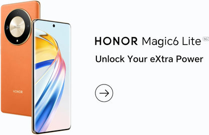 HONOR Magic6 Lite, Sim-Free Mobile Phones, 5G Smartphone, 8GB+256GB, 6,78” Anti-Drop 120Hz Display