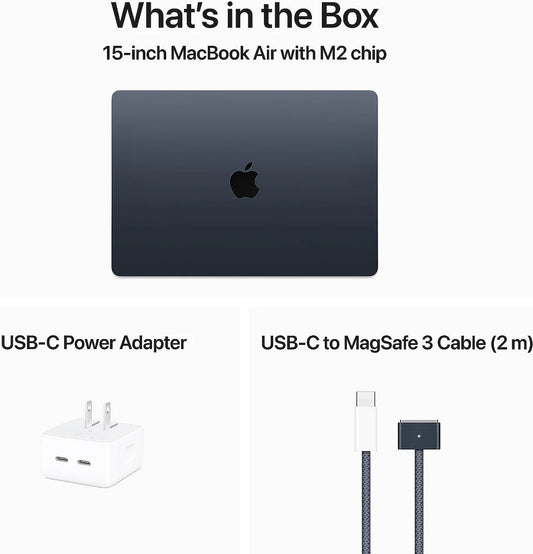 Apple 2023 MacBook Air Laptop with M2 chip: 15.3-inch Liquid Retina Display, 16GB Unified Memory, 512GB SSD Storage
