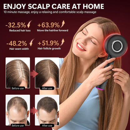 Rechargeable Hair Massager With Oil Dispenser