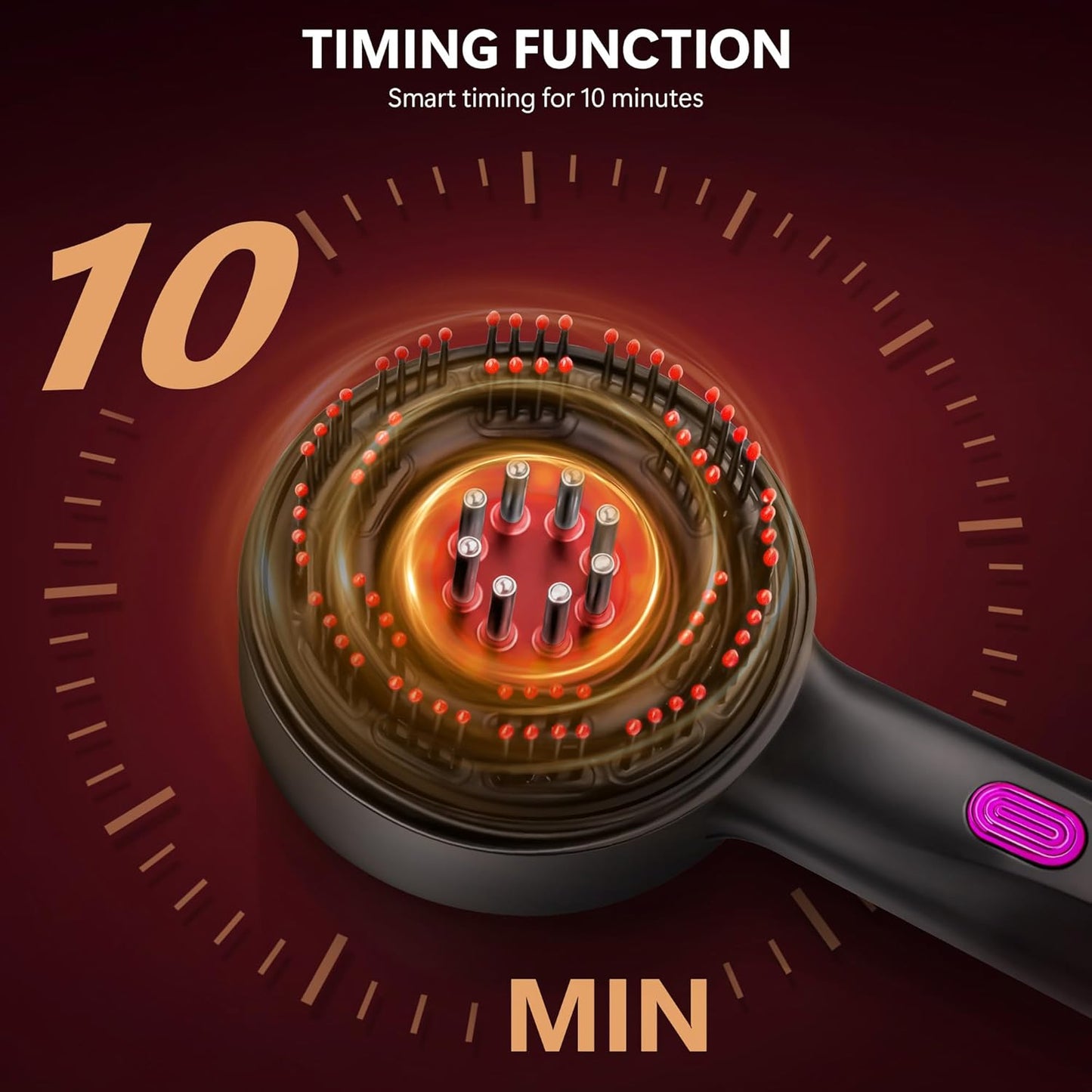 Rechargeable Hair Massager With Oil Dispenser
