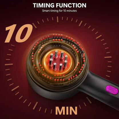 Rechargeable Hair Massager With Oil Dispenser
